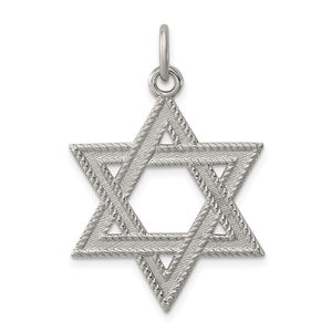 Sterling Silver Star of David Charm